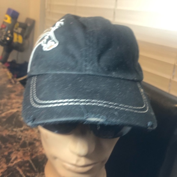 Awst International Black White Embroidered Horse Baseball Hats Size Adjustable - Picture 2 of 12